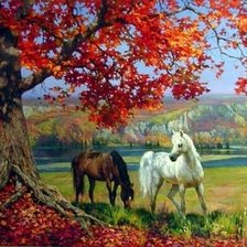 Схема вышивки «пейзаж»