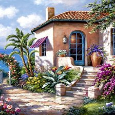 летний день. дворик