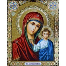 Схема вышивки «казанская божья мать»