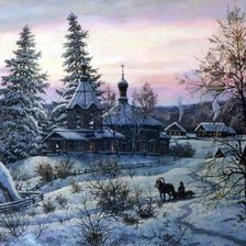 Схема вышивки «пейзаж»