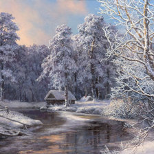 Схема вышивки «пейзаж»