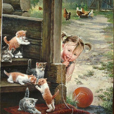 Схема вышивки «игры во дворе»