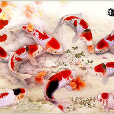 Схема вышивки «Карпы Кои»