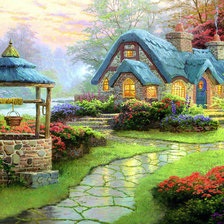 Схема вышивки «дом»