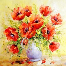 Схема вышивки «Маки. Антонио Джанильятти»