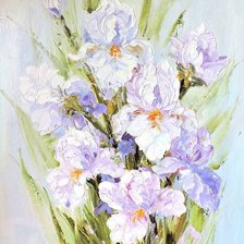 Схема вышивки «Ирисы. Антонио Джанильятти»