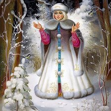 Схема вышивки «СНЕГУРОЧКА»