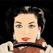 Схема вышивки «за рулём»