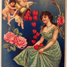 Схема вышивки «с днем Валентина»