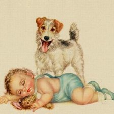 Схема вышивки «малыши»