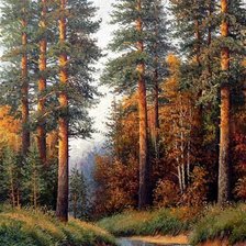 Схема вышивки «Сосновый бор»