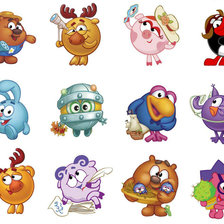 Схема вышивки «Смешарики»