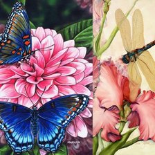 Схема вышивки «цветы»