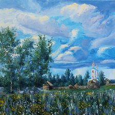 Схема вышивки «пейзаж»