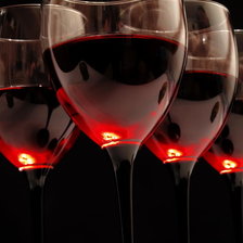 Схема вышивки «Бокалы вина»