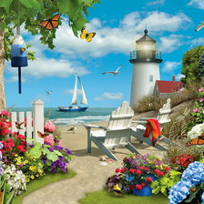 Схема вышивки «маяк»