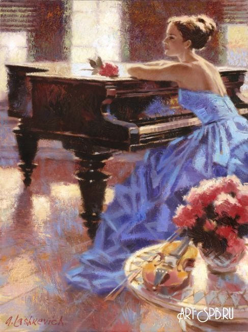 мелодия утра А. Лашкевич - девушка, рояль - оригинал