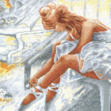 Схема вышивки «балерина»