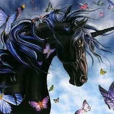 Схема вышивки «Единорог»