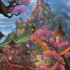 Схема вышивки «Замок»