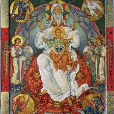 Схема вышивки «Святая Троица "Отечество"»