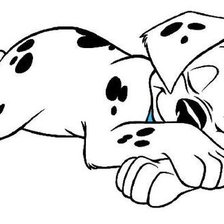 Схема вышивки «долматинец»