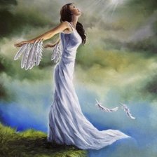 Схема вышивки «девушка»