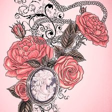 Схема вышивки «роза нежная»