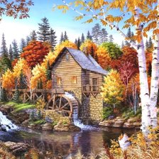 Схема вышивки «Золотая осень»