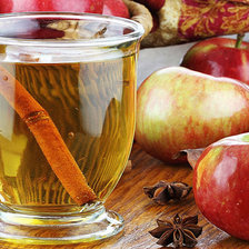 Схема вышивки «чай и яблоки»