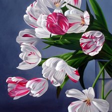 Схема вышивки «Тюльпаны»