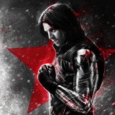 Схема вышивки «Winter Soldier Marvel»
