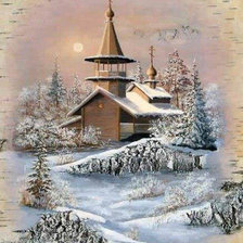 Схема вышивки «пейзаж»