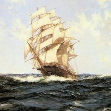 Схема вышивки «Парусник.»