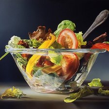 Схема вышивки «Салатный натюрморт. Для кухни.»