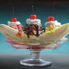 Схема вышивки «Десерт Банановый. Для кухни.»