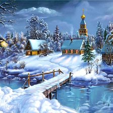 Схема вышивки «Серия "Зима пришла"»