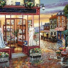 Схема вышивки «городской пейзаж»