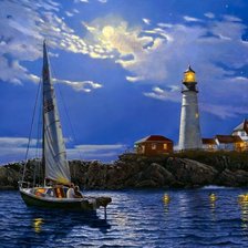 Схема вышивки «Маяк»