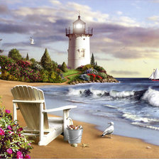 Схема вышивки «Маяк»