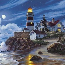 Схема вышивки «Маяк»