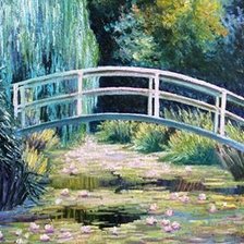 Схема вышивки «Пруд с лилиями»