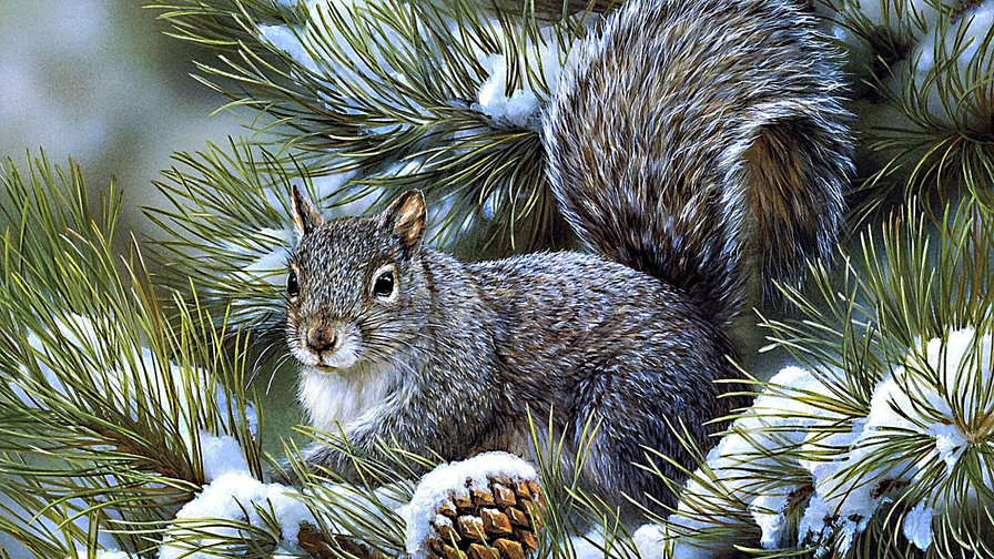 лесная красавица - оригинал