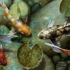 Схема вышивки «кои»