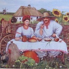 Схема вышивки «люди»