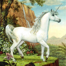 Схема вышивки «единорог»