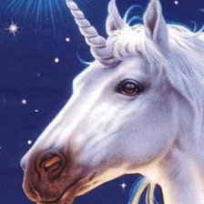 Схема вышивки «единорог»