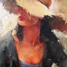 Схема вышивки «Незнакомка»