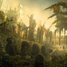 Схема вышивки «руины»