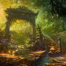 Схема вышивки «руины»